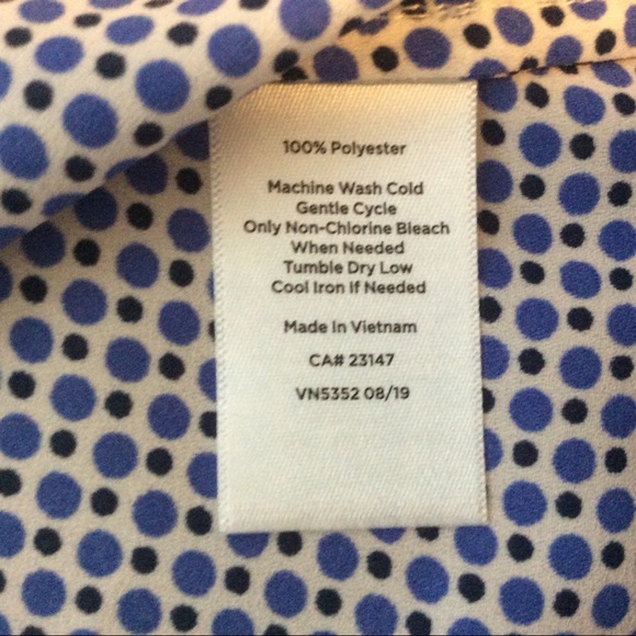 Talbots Blue Sleeveless V-Neck Front Tie Top - LP - Picture 11 of 11